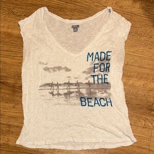 Casual Cream Graphic Tee | Aerie